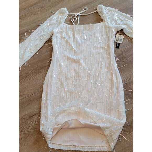 Dress formal bling large dance date night white nwt speechless cocktail - Picture 3 of 10